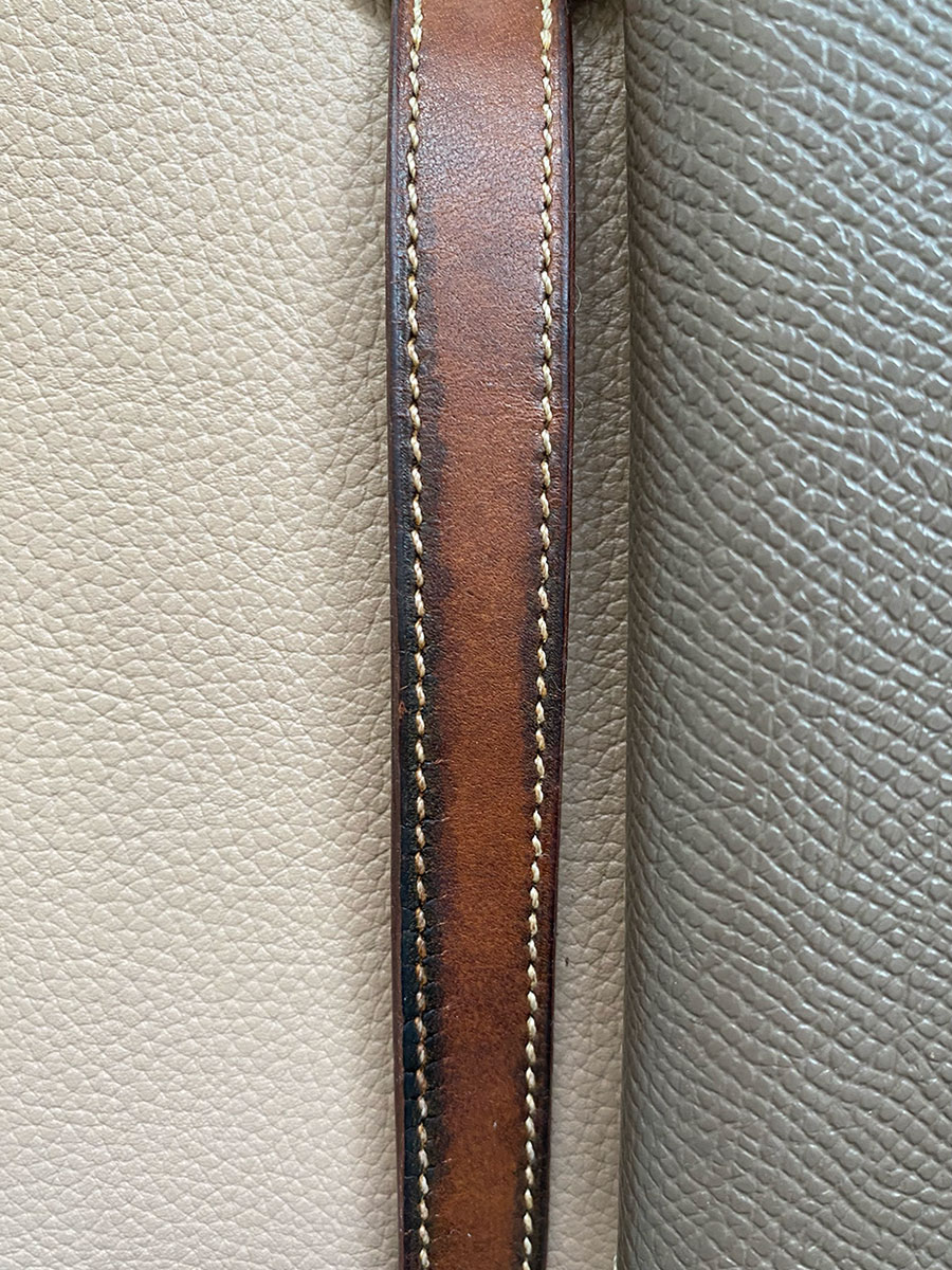 Hermes Cape Cod Double Tour Leather Strap Patina